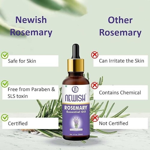 100% reines ätherisches Rosmarinöl 30ml zur Kontrolle und zum Nachwachsen von Haarausfällen - Bild 4 von 5
