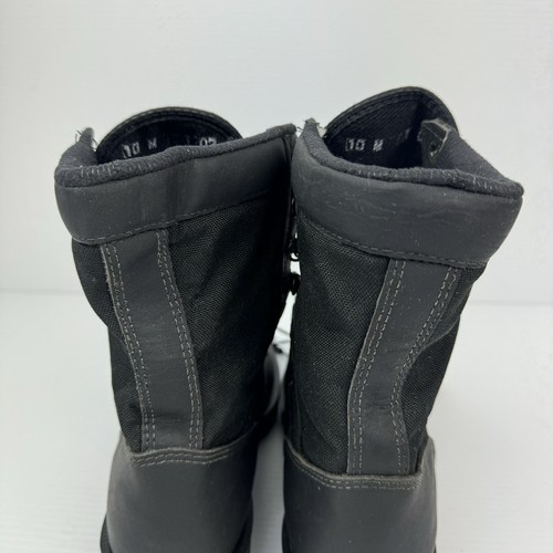 Lehigh Mens 8" Black Steel Toe Combat Boots Leather Cordura Boots Size 10 M - Picture 14 of 21