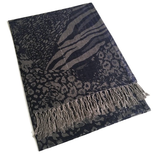 Large Multi Colour Leaf Paisley Print Pashmina Shawl Scarf Wrap Bright Rainbow - Picture 510 of 1,026