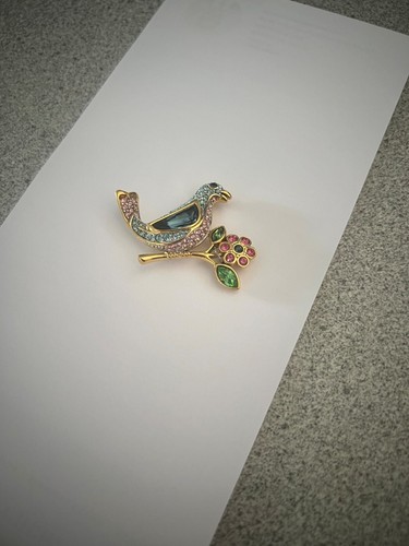 Swarovski Bird Brooch - Picture 2 of 5