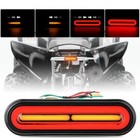 Universal Motorcycle Rear Stop Brake LED Tail Light Turn Signal ATV Flowing DRL
