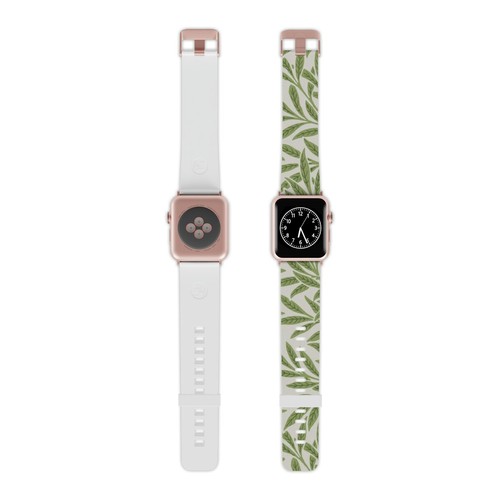 Green Leaves Watch Band for Apple Watch IWatch 38mm 40mm 42mm 44mm - Zdjęcie 8 z 25