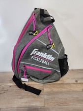 Franklin Sports Pickleball Sling Bag Backpack Ben Johns Navratil PInk