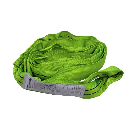 9ft Green Endless Round Sling Poly Recovery Axle Strap Wrecker Crane Loop 5:1 - Picture 10 of 11