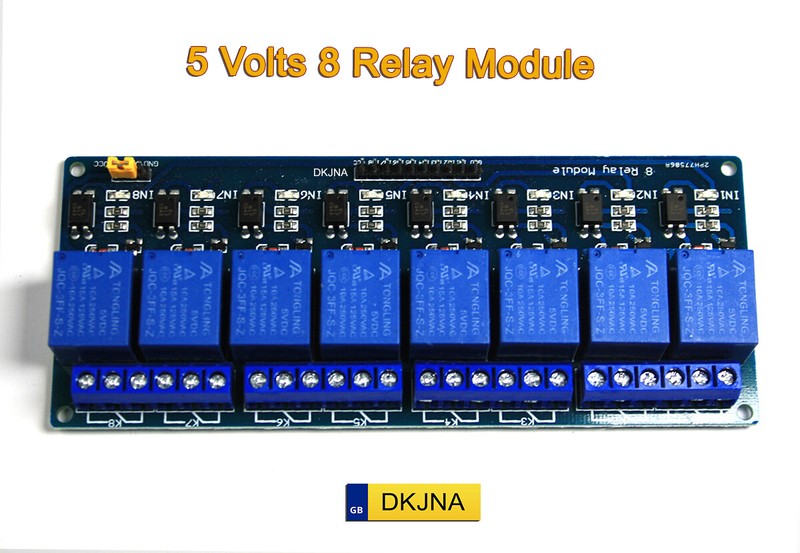 5V Relay Module 1/2/4/6/8 Channel Opto-Isolated for Arduino ESP32 Raspberry Pi
