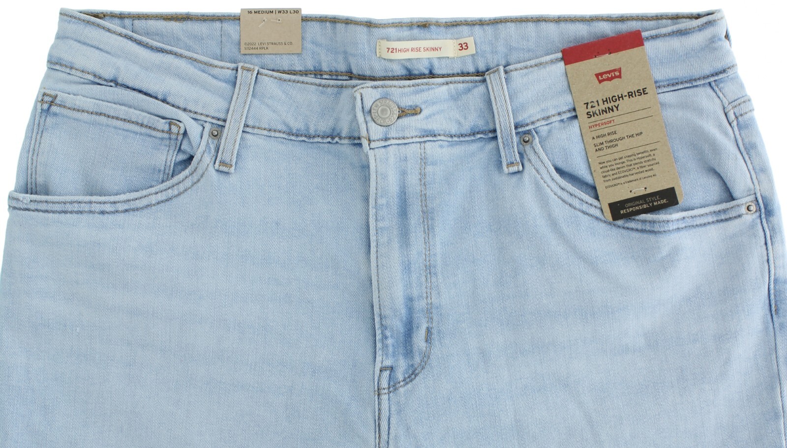 Levi's Women's 721 Jeans 18882, High-Rise Skinny Hypersoft Jeans, MSRP  $ | eBay