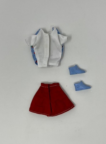 1995 Shoppin' Fun Barbie & Kelly #15756 - Barbie Outfit Only Top Skirt Sneakers - Picture 2 of 13
