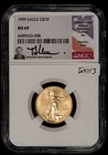 1999 G$10 1/4 oz Gold American Eagle - Thomas Uram - NGC MS 69 - SKU-G4113