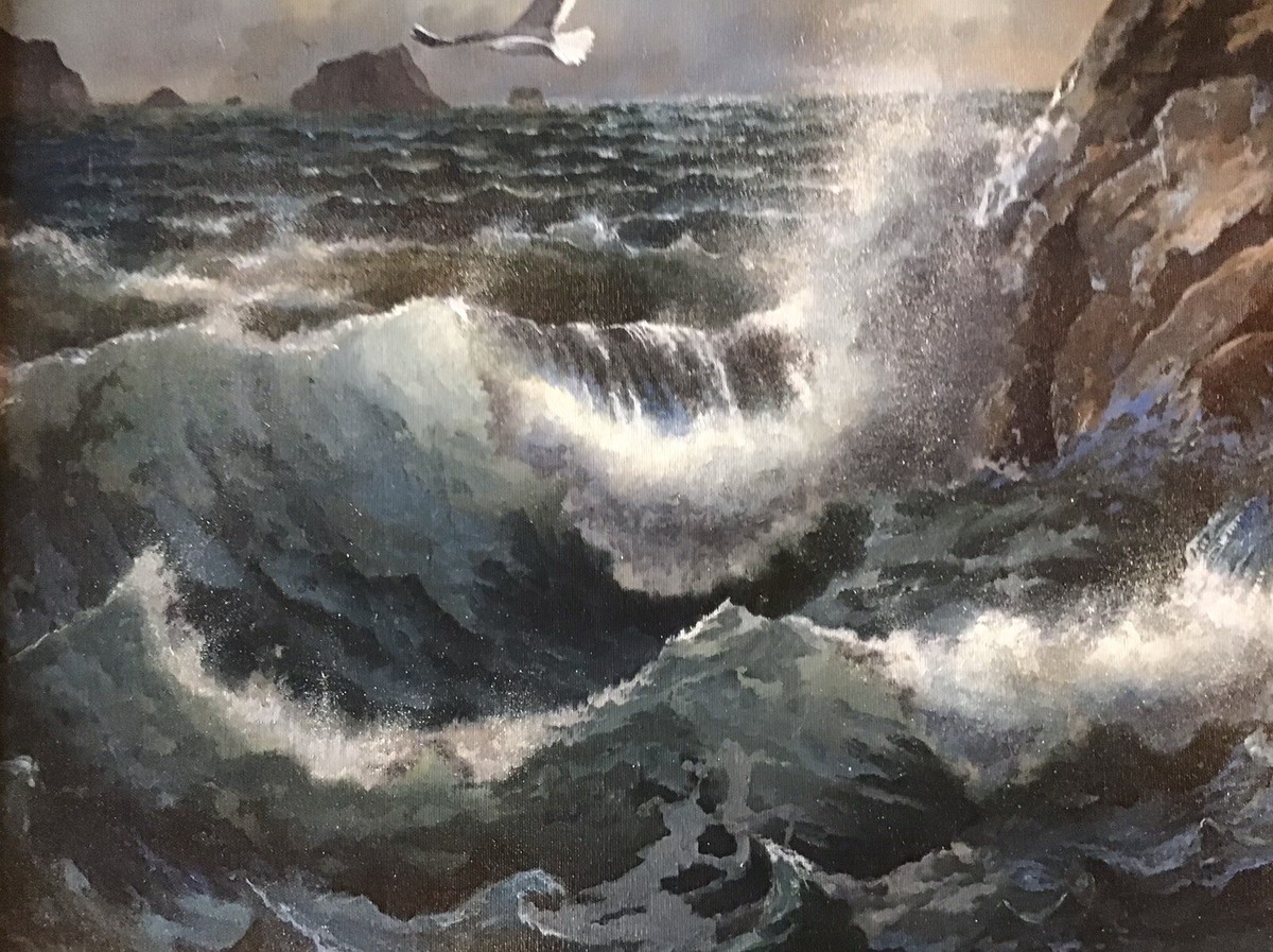 Calvin Canepa, Original Oil Painting, “Seascape” | eBay Calvin Canepa, Original Oil Painting, “Seascape” | eBay
