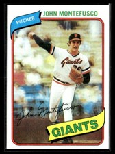 1980 Topps #195 John Montefusco - NM/MT+ Set Break!