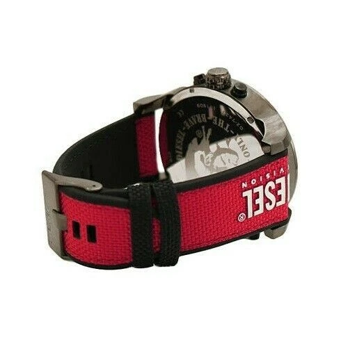 Diesel Mr Daddy 2.0 Gunmetal Grey Dial Red Nylon Chronograph Mens Watch DZ7423 - image 3 of 4