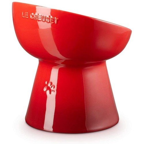 Le Creuset High Stand Deep Pet Bowl Food Water Microwaveable Dog Cat 5 Color - Picture 37 of 39