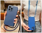 Für iPhone 14 Pro Max 13 12 Mini 11 XS XR Umhängetasche Schlüsselband Silikon Hülle Cover