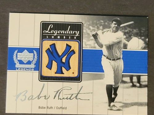 2000 Upper Deck Legendary Lumbers BABE RUTH Game Used Bat Relic Yankees - Picture 3 of 16