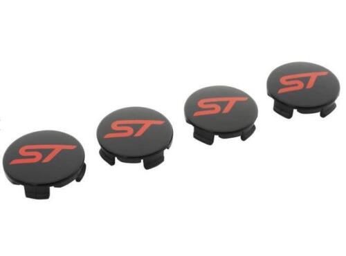 Genuine Ford Puma Single Centre Cap Gloss Black, With Red ST Logo 2566957 - Picture 2 of 4