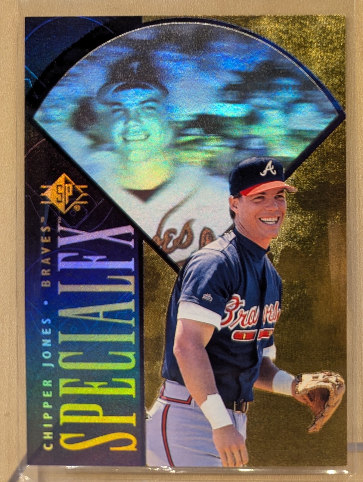 1996 SP Holoview Special FX #15 Chipper Jones Braves HOF RARE HOLOGRAM INSERT