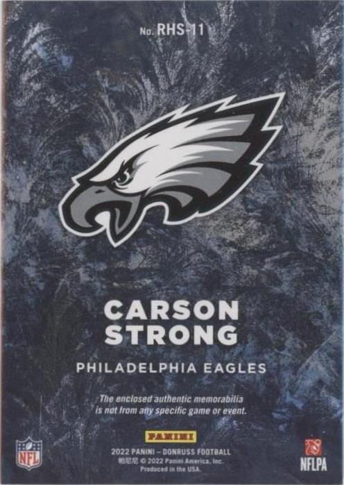 2022 Panini Donruss Carson Strong #RHS-11