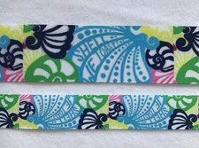 Sea shell palm beach style Grosgrain ribbon by yard 7/8" 1.5" Bonita