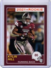 2021 Panini Chronicles Draft Picks Score Retro Kylin Hill RC #56 Orange Rookie