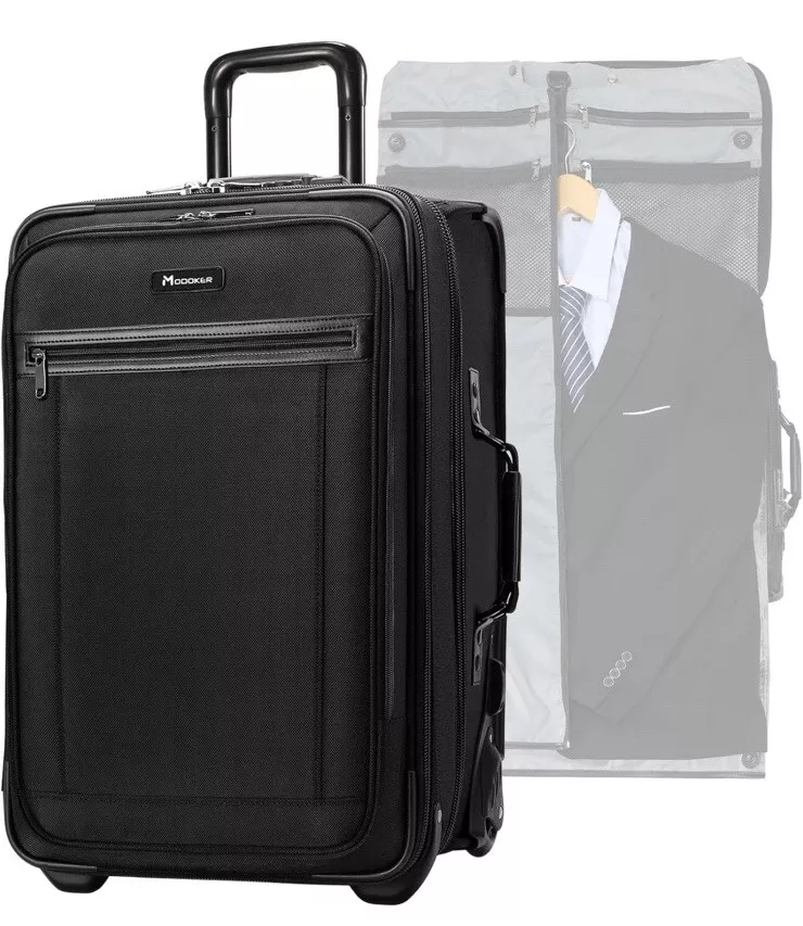 Buy Modoker Suit Luggage Garment Bag with Shoulder Strap, Suit Carry on Bag  Hanging Suitcase Garment Bags for Men Women Business Travel, Black,  One_Size, Travel at Amazon.in