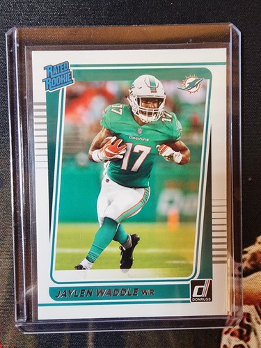 2021 Panini Donruss Rated Rookie Jaylen Waddle Miami Dolphins RC #263