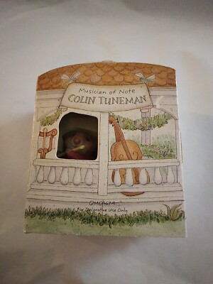 Hallmark Moustershire 1990 Colin Tuneman Resin Mouse Figurine