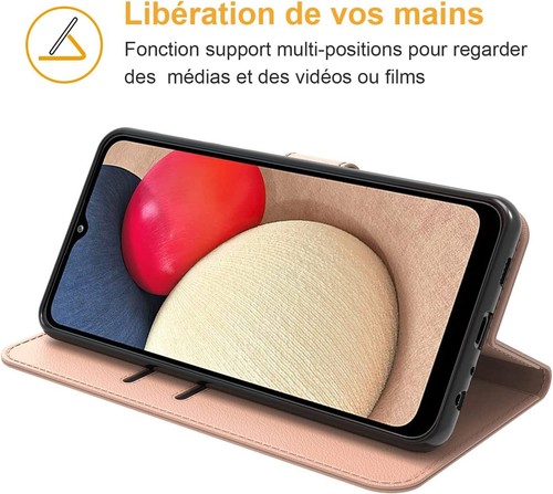 Coque Effet Cuir pour Samsung A13 A23 A52 4G/5G A53 M13 M23 5G +2 Verres Trempés - Photo 16/24
