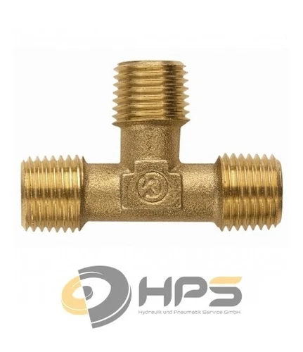 T-Stück Messing mit Außengewinde in verschiedenen Größen Gewindefitting