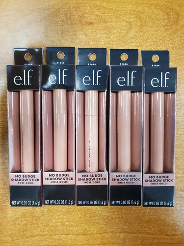 5 Pack: e.l.f. Cosmetics No Budge Metallic Shadow Stick *Rose Gold* - W3D - Picture 1 of 6