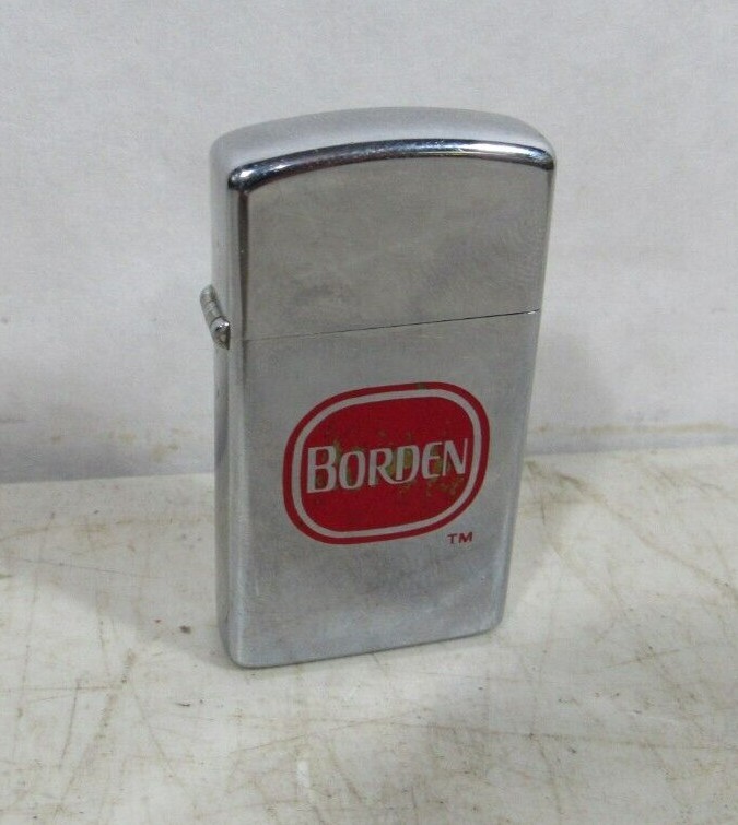 Vintage 1974 Borden Dairy Ice Cream Foods Zippo Slim Lighter | eBay