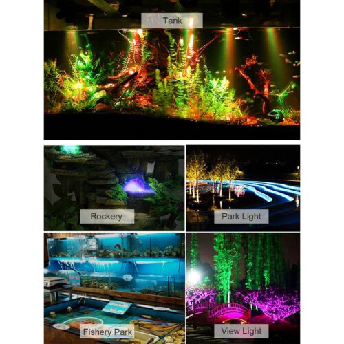 6pcs Submersible Lamp LED RGB Pond Spot Lights for Underwater Pool Fountain IP68 - Picture 2 of 9