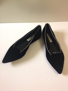 velvet flat shoes