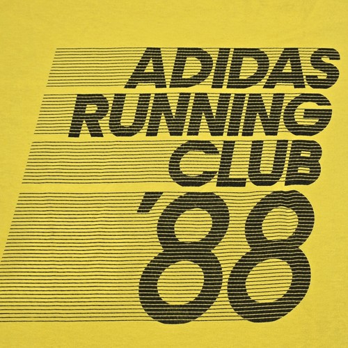 Adidas Running Shirt Uomo Taglia Small Giallo Brillante Manica Corta Running Club - Foto 5 di 8
