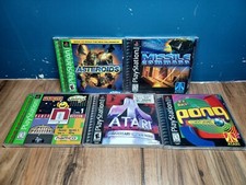 PlayStation Ps1 Game Lot Arcade Pong Atari Asteroids Missile Command CIB TESTED