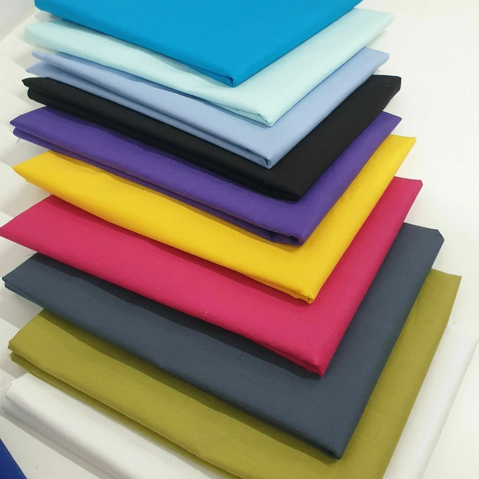 **CLEARANCE** Plain 100% Cotton Fabric Material Poplin Craft  Fabric 44" - Image 2 of 4