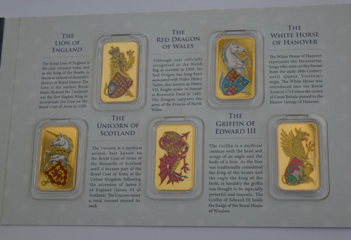 The Queen's Beast Gedenk Farbbarren Sammlung Full Set 10 - Bild 4 von 5
