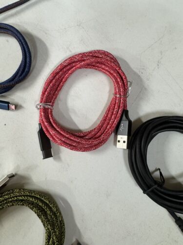 10 Total/ Samsung Galaxy S7 S6 Edge+PS4 Micro USB Cable Fast Charging Cord 6ft - Picture 2 of 6