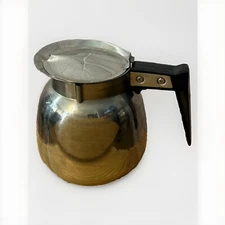 Vtg BrewMatic Carafe Curtis Stainless Steel Coffee Pot Decanter Lid Retro Diner