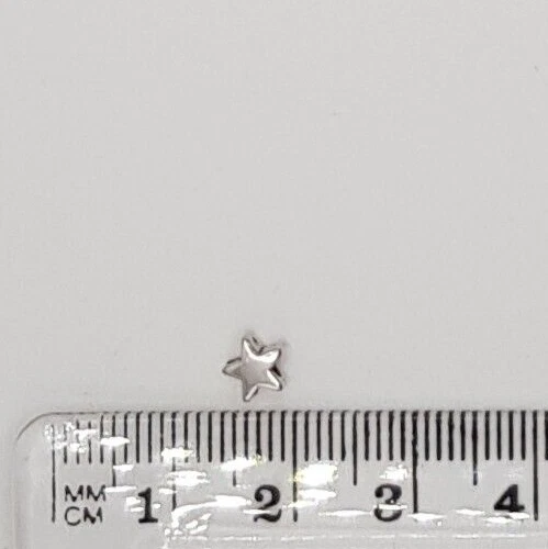 Star Spacer Bead 5mm in Dull Silver Tone Metal Bead Small Star Charm Bead 100pcs - Image 2 of 2