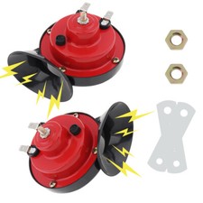 2PCS 12V Waterproof Air Horns Replacement Kit Car Air Electric Snail Double Horn