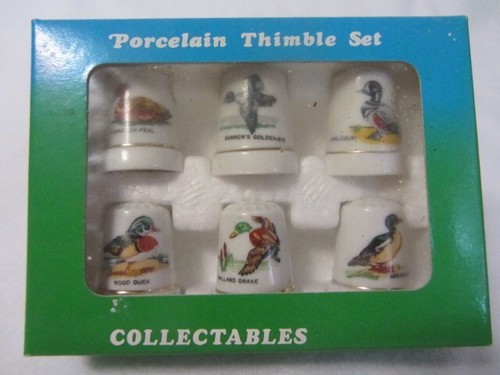 SET 6 ANATRE VINTAGE PORCELLANA DITALE NUOVE VECCHIO STOCK NUOVE CON SCATOLA - Foto 2 di 3