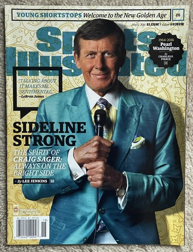 SPORTS ILLUSTRATED MAGAZINE 2016 CRAIG SAGER SIDELINE STRONG-NBA-NO LABEL - Picture 1 of 2