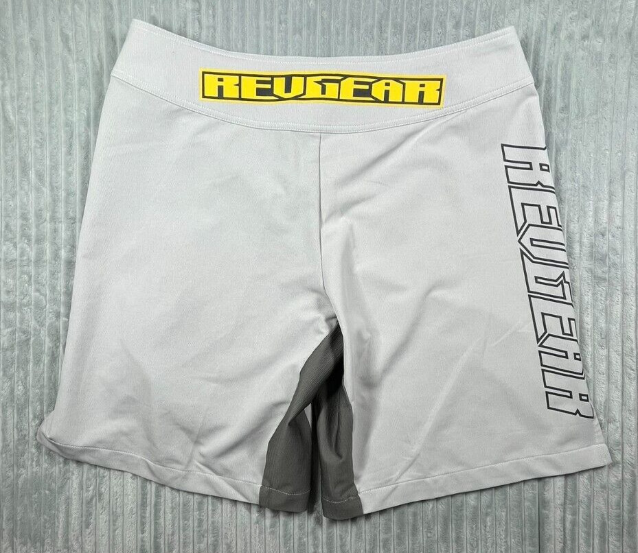 Revgear Centurion Elite Technical Combat Shorts Men's 2XL MMA/Boxing White  Logo