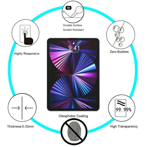 2-Pack HD Premium Tempered Glass Screen Protector For iPad Air 5 5th 2022 10.9 - Picture 2 of 8