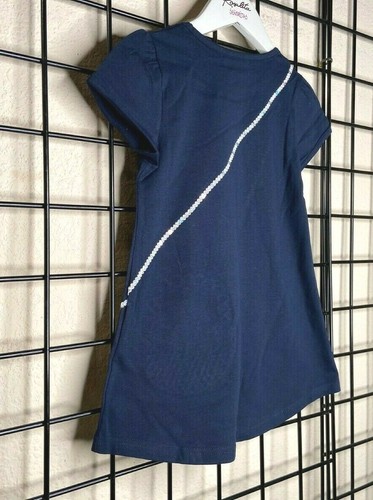 NEW NWT Navy Blue/Yellow Chiffon Purse CUTE Tunic/Swing Top/Shirt Size 6Y or 6X - Picture 5 of 10