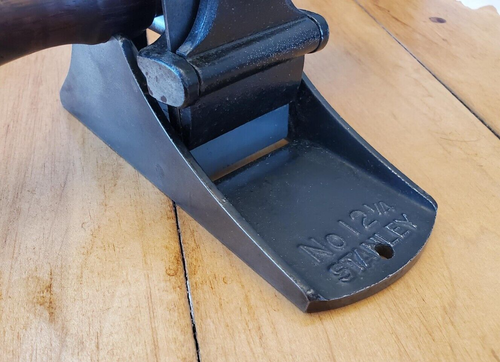 Vintage Stanley No. 12 1/4 Scraper Plane - Sweetheart on both Knob and blade - Picture 14 of 16