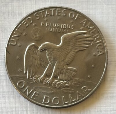 1974 D Eisenhower Dollar ~ One Dollar Coin IKE Circulated Flying