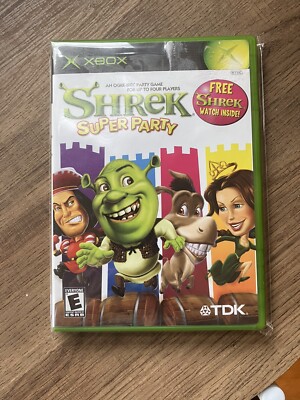 Shrek Super Party Watch Bundle Xbox (no watch) Game with Rare Case Variant