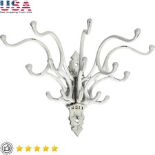 Wall Mounted Cast Iron Coat Hooks 15 Heavy Duty Storage Organizer Rack New