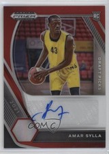 2021-22 Panini Prizm Draft Picks Red 87/199 Amar Sylla #DP-ASY Auto 1gx0